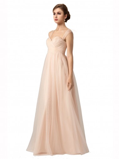 Tulle Sweetheart Long Sleeveless Bridesmaid Evening Gowns Toowoomba