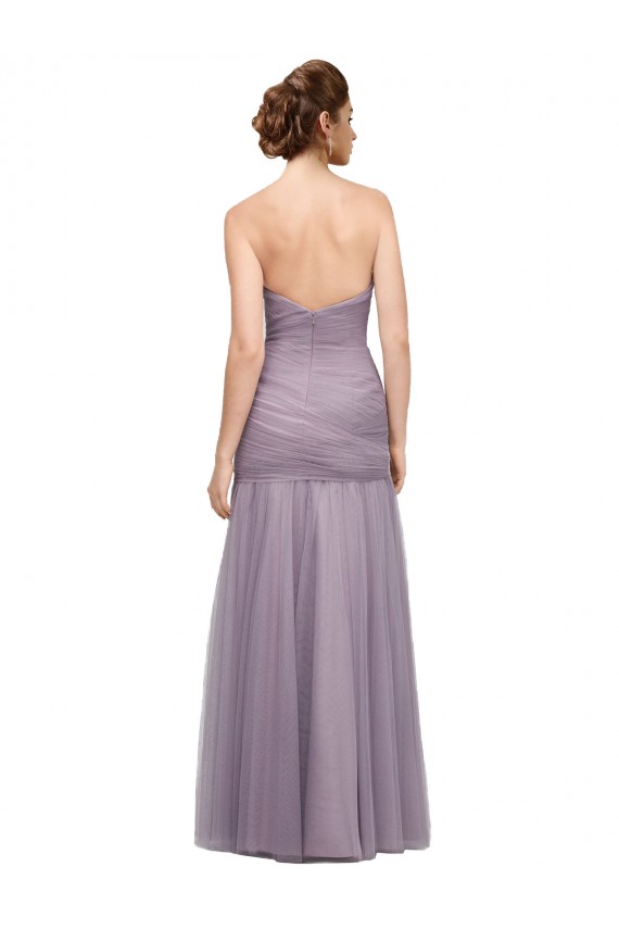 Heather Tulle Sweetheart Long Sleeveless Bridesmaid Dress Toowoomba