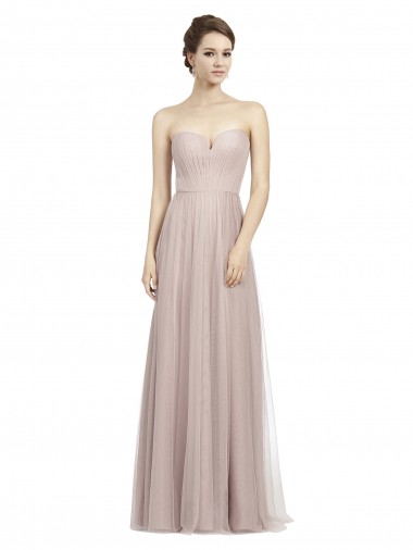 Tulle Sweetheart Long Sleeveless Formal Dress / Bridesmaid Dress Toowoomba