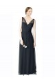 V-Back Tulle V-Neck Long Sleeveless Formal Dress / Bridesmaid Dress Toowoomba