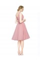 Tulle V-Neck Knee Length Sleeveless Bridesmaid Gown Toowoomba