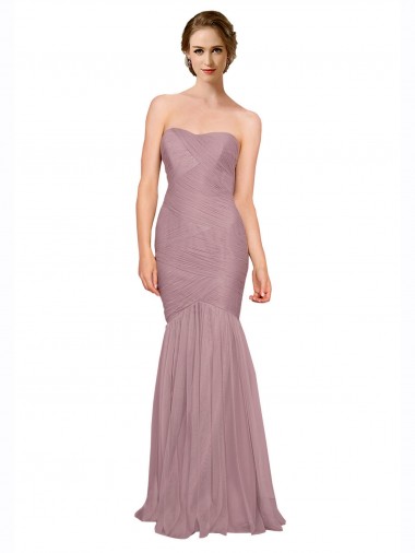 Tulle Sweetheart Long Sleeveless Bridesmaid Dress Toowoomba