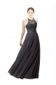 Open Back Tulle & Lace Sweetheart Long Sleeveless Bridesmaid Dress Toowoomba