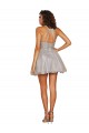 Open Back Tulle Halter Neck Short Sleeveless Bridesmaid Dress Toowoomba