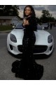 Velvet Sequin One Shoulder Sweep Train Long Sleeves Prom Dress Toowoomba