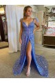 Velvet Sequin V-Neck Court Train Sleeveless Prom Dress / Evening Dress Toowoomba
