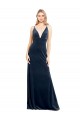 V-Back Stretch Velvet V-Neck Long Sleeveless Prom Dress / Bridesmaid Dress Toowoomba