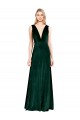 V-Back Stretch Velvet V-Neck Long Sleeveless Bridesmaid Dress / Formal Dress Toowoomba