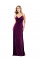 Open Back Stretch Velvet Scoop Neck Long Sleeveless Formal Evening Gown / Prom Dress / Bridesmaid Dress Toowoomba