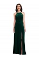 Stretch Velvet Halter Neck Long Sleeveless Semi Formal Evening Dress / Prom Dress / Bridesmaid Dress Toowoomba