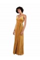 V-Back Stretch Velvet V-Neck Long Sleeveless Black Tie Evening Gown / Prom Dress / Bridesmaid Dress Toowoomba