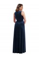 Stretch Velvet V-Neck Long Sleeveless Formal Plus Size Evening Gown / Prom Dress / Bridesmaid Dress Toowoomba